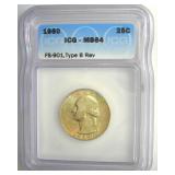 1960 FS-901 Type B Rev Quarter ICG MS64