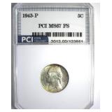 1943-P Nickel MS67 FS LISTS $300
