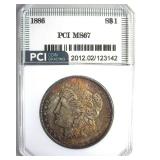 1886 Morgan MS67 LISTS $1500
