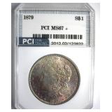 1879 Morgan MS67+ LISTS $70000
