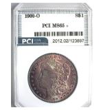 1902-O Morgan PCI MS65+ Purple Toning