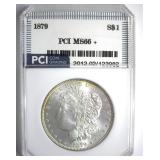 1879 Morgan MS66+ LISTS $6500