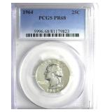 1964 Quarter PCGS PR68
