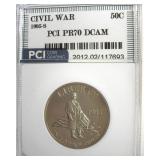 1995-S 50c Civil War PR70 DCAM LISTS $180