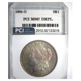 1884-O Morgan MS67 DMPL LISTS $21500