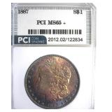 1887 Morgan PCI MS65+ Great Color