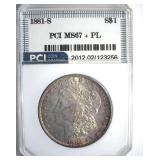 1881-S Morgan MS67+ PL LISTS $3800