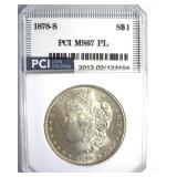 1878-S Morgan MS67 PL LISTS $10750 IN 67