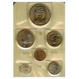 1968 1C-$1 New Coin Issue Singapore