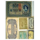 20th Century 6pcs World Bank Notes UNC