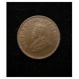 1924 India British 1/12 Anna UNC