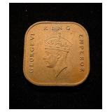 1943 Malaya 1 Cent UNC
