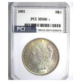 1881 Morgan MS66+ LISTS $4650