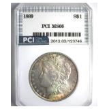 1889 Morgan MS66 LISTS $1000