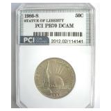 1986-S 50c Statue of Liberty PCI PR70 DCAM