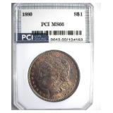 1880 Morgan MS66 LISTS $2000