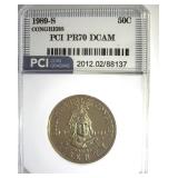 1989-S 50c Congress PR70 DCAM LISTS $115