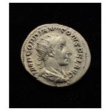 Gordian III AU Denarius Silver