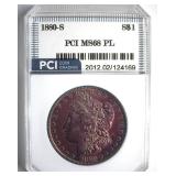 1880-S Morgan MS68 PL LISTS $10000
