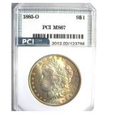 1885-O Morgan MS67 LISTS $1550