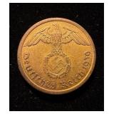 1939-A German Third Reich 10 Reichspfenning