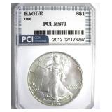 1990 Silver Eagle MS70 LISTS $3850