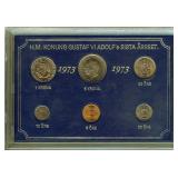 1973 5 Ore - 5 Kronor UNC Swedish Coin Set