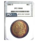 1885-O Morgan PCI MS65 Amazing Color