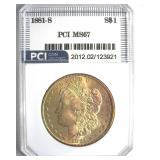 1881-S Morgan MS67 LISTS $1100