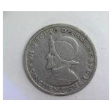 1953 Silver 1/10 Balboa Panama