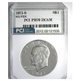 1971-S Silver Ike PR70 DCAM LISTS $475