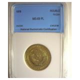 1976 Rouble NNC MS69 PL Russia KEY