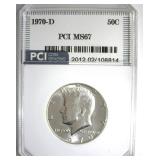 1970-D Kennedy MS67 LISTS $6500