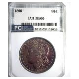 1896 Morgan PCI MS65 Purple Toning