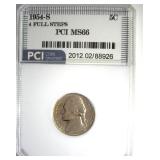 1954-S Nickel MS66 4 Full Steps LISTS $22500