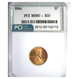 1944 Cent MS67+ RD LISTS $725