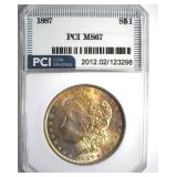 1887 Morgan MS67 LISTS $1700