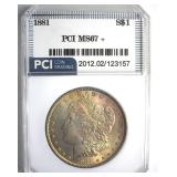 1881 Morgan MS67+ LISTS $60000