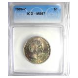 1999-P Susan B Anthony ICG MS67