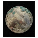 1797 8 Reales Silver Crown China Chopmarks