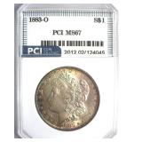 1883-O Morgan MS67 LISTS $3500