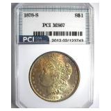 1878-S Morgan MS67 LISTS $10750