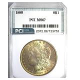 1889 Morgan MS67 LISTS $15000