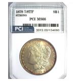 1878 7/8TF Strong Morgan MS66 LISTS $10500