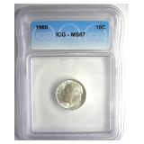 1960 Dime ICG MS67