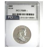 1962 Franklin PR69+ DCAM LISTS $3850 IN 69 DC