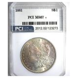 1881 Morgan MS67+ LISTS $60000