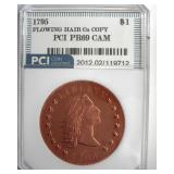 1795 Dollar PCI PR69 CAM Flowing Hair Cu Copy