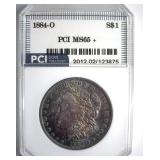1884-O Morgan PCI MS65+ Nice Color