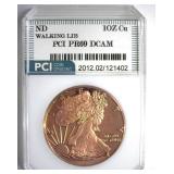 1 Avdp Oz .999 Fine Cu PCI PR69DC Walking Lib